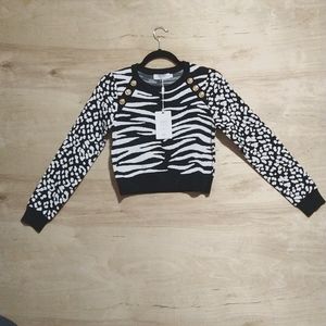 Zebra Print Sweater